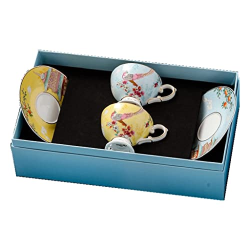 SGSG Par de Tazas de café, par de Tazas, Caja de Regalo, un par de Tazas Creativas de Hueso de recién Casados, Regalo de…