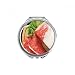 Lamb Leg Raw Meat Food Texture Hand Compact Mirror Round Portable Pocket Glass