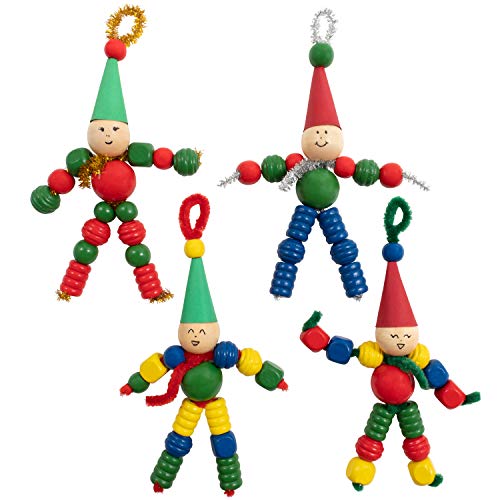 READY 2 LEARN Christmas Crafts - Create Your Own Bead Elves - Set...