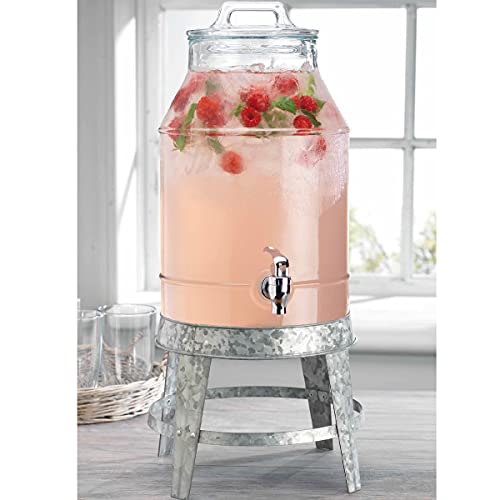 Home Essentials Galvanized Beverage Dispenser Home Essentials Galvanized Beverage Dispenser