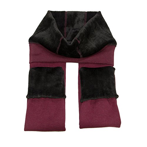 Leggings de invierno de terciopelo, supergruesos y elásticos, de la marca CrazySell rosso Talla única