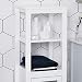 HOMCOM Armario de Baño Mueble Columna para Baño de 2 Estantes Abiertos...