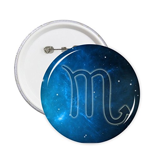 Badge Scorpion Zodiaque DIYthinker insigne astrologie constellation galaxie broche M