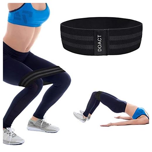 DOACT Resistance Hip Band för kvinnor och män, Pilates träningsbandset för ben och glutor Styrka, Squat Booty Builder i gymmet för träning, träning i hemmet, Yoga, Pilates 1 st M
