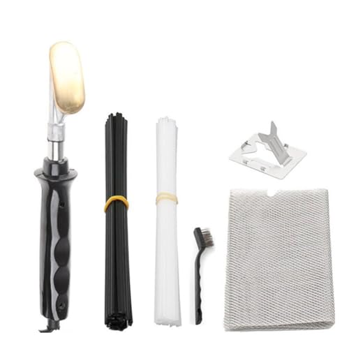 Harewtwy 50W ReparacióN de Parachoques de Coche Soldador EléCtrico Kit de Soldadura de PláStico Planchado de Herramienta de Alisado CinturóN PP Stick Enchufe de la UE