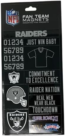 Pro Specialties Group Oakland Raiders Fan Magnet Set, One Size, Team Colors image 2