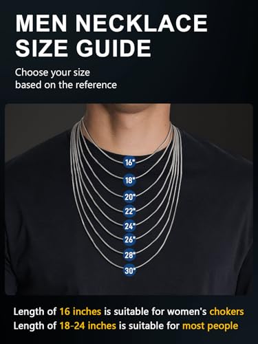 Chaîne serpent ChainsPro anti-noircissement collier ras du cou robuste 22"