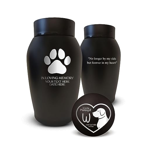 Personalized Dog Urn with Engraving - 7x5 Stainless Steel