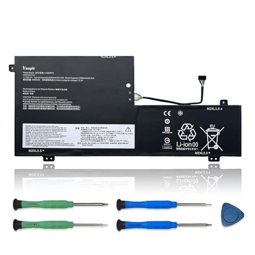 VANPIR L18D3PF2 Laptop Battery 11.52V 60.3Wh 5235mAh Replacement for Lenovo Yoga C740-15IML Series Notebook 5B10T83740 5B10W67402 L18M3PFA 5B10T83739 5B10W67258 11.52V 60.3Wh 5235mAh 4-Cell