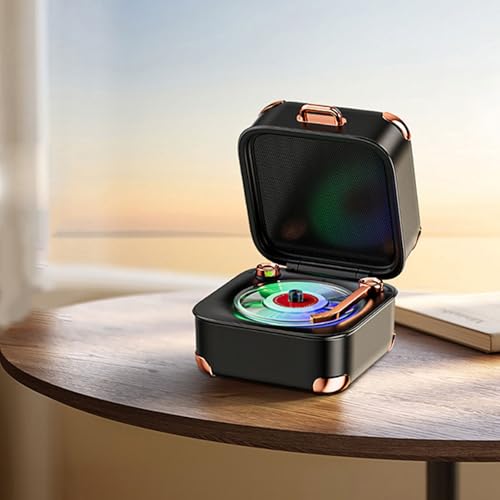 Tourne-disque vintage cadeau idéal avec 8H d'écoute et mallette - 2