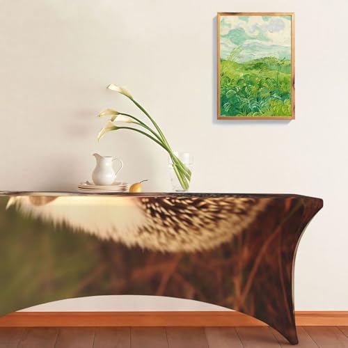 Nappe infroissable extensible 1,8 m motif hérisson pour éviter le repassage - 8
