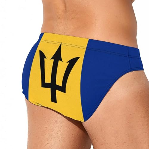 Barbados Flag Men's Swim Briefs Sexy Bikini Swimwear Bathing Swimsuit Trunks Underwear3