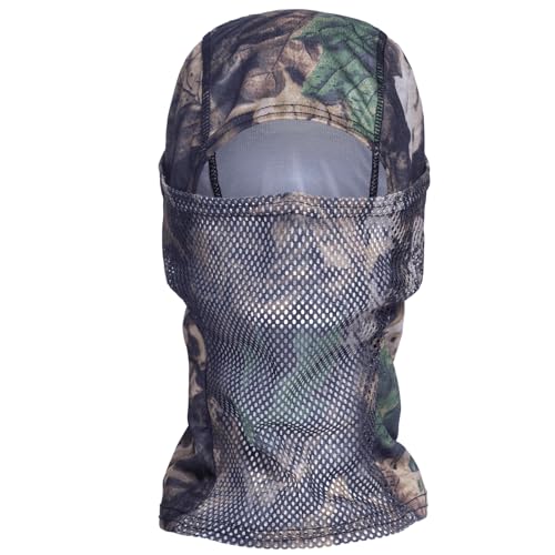 CAMOTER Camo Mesh Face Mask for Hunting, Fishing, Skiing
