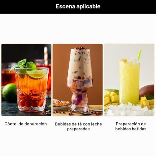 Miniatura 5 de Agitadores De Cócteles De Acero Inoxidable, Agitadores De Cócteles, 8 Piezas Agitadores De Bebidas De Café, Varillas Agitadoras De Café, Para Bares, Cafés, Bodas, Cumpleaños, Fiestas Hawaianas