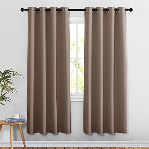 NICETOWN Blackout Curtains 78 inch Length 2 Panels Set - Grommet Thermal Insulated Room Darkening Doorway Curtains Sound & Light Blocking for Bedroom/