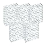 Gamers Lounge Poker Chip Trays - 100-count Clear Acrylic Poker Chip Racks - Chip Storage and Display Case (50)