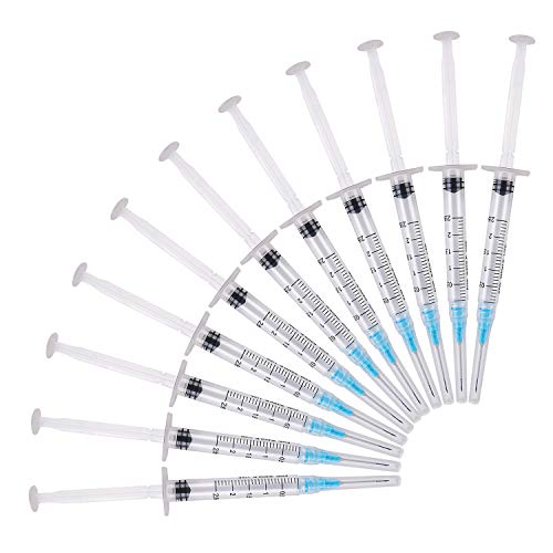 20 Pack 2.5mL CC Sterile Disposable Syringes with 1 inch 23Ga Needles Individually Sealed Packaged (20)