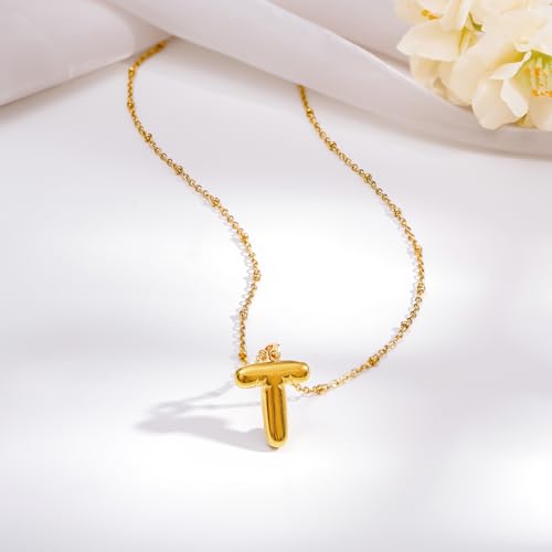 Image of Rubans Demi Fine Stainless Steel Alphabet Pendant CZ Gift for Women & Girls