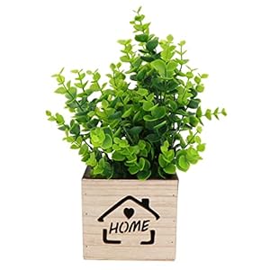 Yardenfun 1Pc Tuin Tafelblad Ingemaakte Living Home Vierkante Pot Kunstmatige Bonsai Keuken Mini Faux Boerderij…