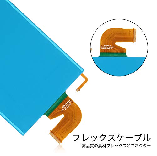 A-MIND For Nintendo Switch 修理交換用 LCD液晶パネル ディスプレイ、スクリーン修理ツールキットと強化フィルム付き 統合画面交換修理用キット 無料の修理工具