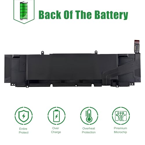 Image of XG4K6 CPX-F8CPG Laptop Battery Replacement for XPS 9700 9710 9720 9730 Precision 5750 5760 5770 Series Notebook 001RR3 01RR3 0F8CPG F8CPG Black 11.4V 97Wh 8071mAh