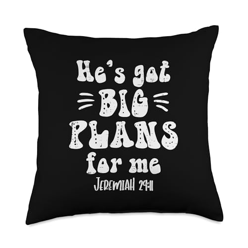 Hes Got Big Plans for Me Jeremiah 29 Easter Religious Women Throw Pillow