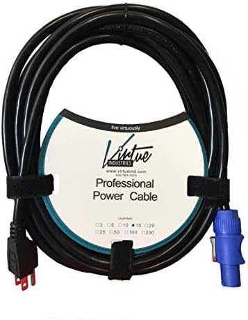 | 10 Foot Professional Compatible Edison (Male) to Power Cable