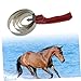SUPVOX Barn Stable Stainless Steel Spring Curry Comb Ergonomic Grip for Horse Grooming Random Color Reversible Design for Shedding Tough Mud Removal