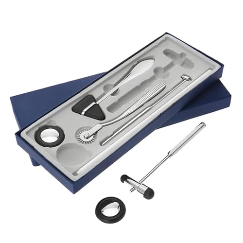 5 Stück neurologisches Reflexhammer-Set, Edelstahl-Percussion-Werkzeuge für professionelle Untersuchung des Nervensystems