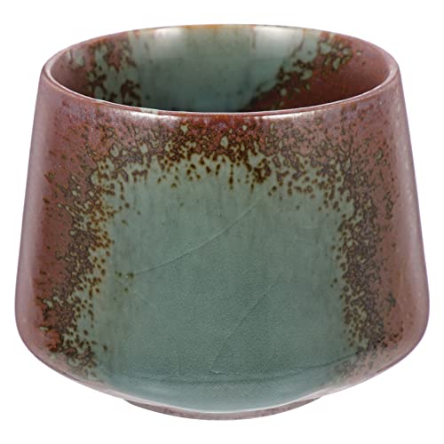 Ciieeo 1pc Vintage Ceramic Coffee Mug with Japanese-Style Lava Pattern, Multi-Function Tea Cup for Coffee, Tea, Cocoa, Restaurant and Daily Use