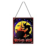 【Einfach aufzuhängen】Jede Dekoration ist von innen beleuchtet, hängen Sie sie einfach an den Halloween Türrahmen, Schlafzimmer Wanddekoration, Balkon oder Terrasse, so dass das Haus voller Halloween-Gefühl ist.