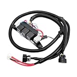 674-00923 Dual Speed Electric Fan Control Wiring Harness Kit Compatible with Chevy Silverado Avalanche Suburban Tahoe Avalanche & GMC Yukon Sierra Black