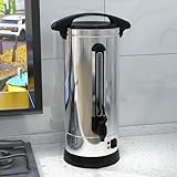 Joankaren 100 Cup Fast Brew Commercial Coffee Urn – 14L Food Grade Stainless Steel Large Capacity Coffee Maker, Quick Brewing for Church, Meeting Rooms, Lounges, and Large Gatherings