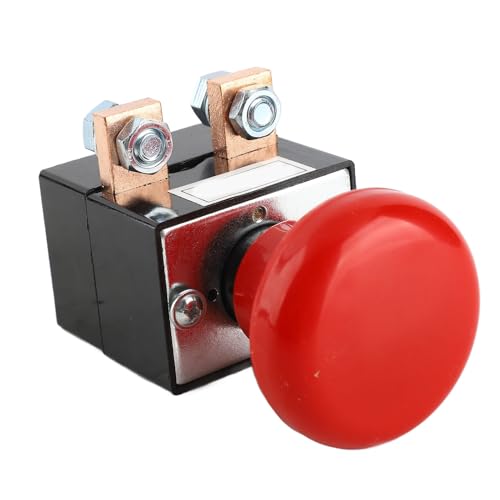 Keenso Interrupteur de Chariot élévateur électrique ABS DC, Interrupteur d'arrêt d'urgence 220 V 250 A pour Remplacement de Pièces de Chariot élévateur électrique avec Fonction 'inversion pour