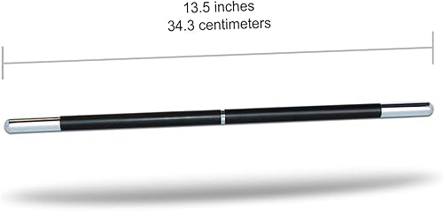 Miniatura 5 de Magic Wand Pro Modelo Negro y Cromo Puntas Madera Real - Elección del Mago
