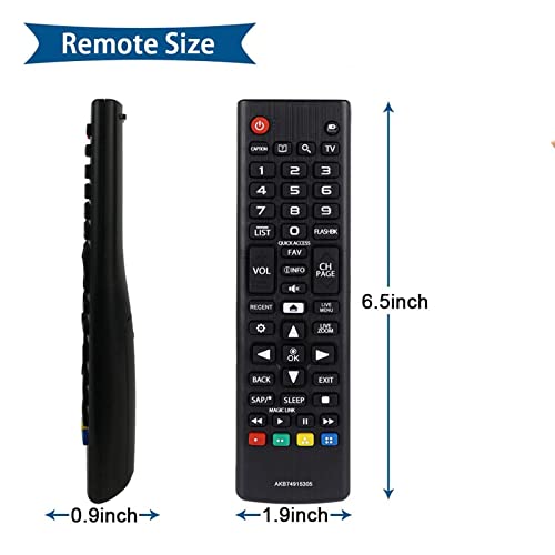VINABTY AKB74915305 Replacement Remote Control fit for LG Smart TV 55UH6030 50UH6300 65UH9500 65UH7650 65UH7500 65UH6550 65UH6150 55UH6150 55UH6090 43UH610A 43UH6030 98UH9800 86UH9500 70UH6350 - Image 3