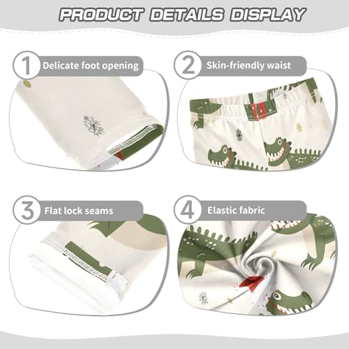 Bolaz Toddler Girls Leggings Printed Yoga Pants Leggings Crocodiles Hats for Kids3