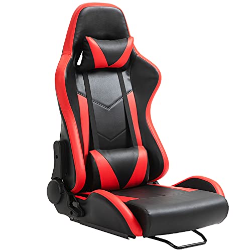 Marada - Marada Racing Seat with Cushion and Seat Angle Adjustment Reclinable Gaming Desk and seat Breathable PU Leather Heavy-Duty Metal Frame Video Game Seat