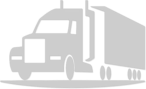 Vinilo adhesivo semi camión para coche camión vidrio ventana portátil electrónica - 8" gris