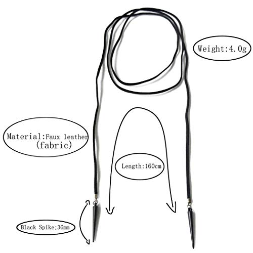 Boho Long Black Choker Necklace layered Chain Choker Necklaces for Women2