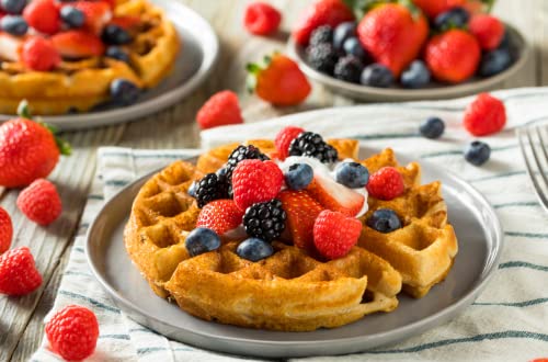 Vegan Pancake & Waffle Mix By Cotton Creations, Family Size - 32Oz (2Lbs) | Dairy Free, Egg Free, Soy Free Pancake Waffle Mix #TOP2