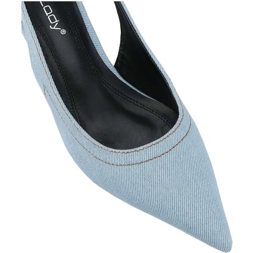 Women's Fashion Pointed Toe Kitten Heel Pumps Pointed Toe High Heel Slingback Pumps Prom Heels Vacation Shoes Summer Elegant Basics Business Casual Business Chic Spring Shoes Spring Break Easter4