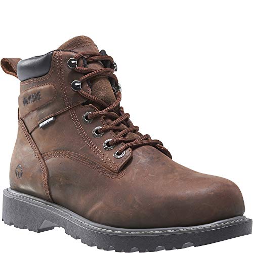 Wolverine Men's Floorhand 6 Inch Waterproof Steel Toe-M Work Boot, Dark Brown, 10 M US
