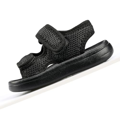 Toddler Summer Slide Sandals for Girls and Boys,Mesh Open Toe,Non-Slip Sole, and Adjustable Straps,Baby Walking Shoes for Kids Ages 1-62