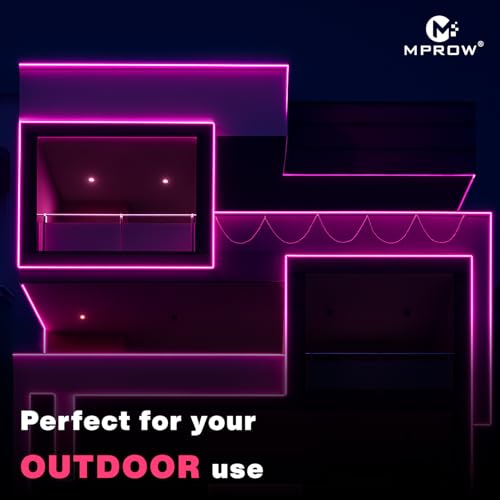 Image of MPROW 5 Meter LED Rope Light | 120 LEDs /Meter Waterproof Strip Light | Cove Light for False Ceiling, Diwali, Balcony & Indoor Decoration (Pink)