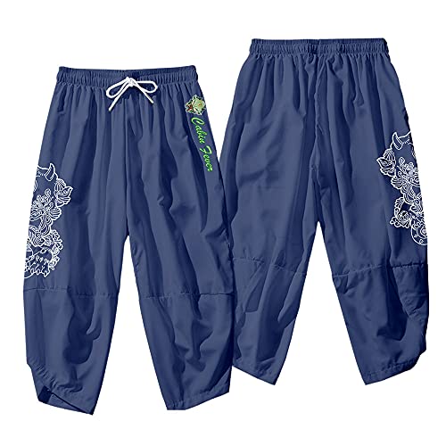 Japanese Kimono Cardigan Casual Open Front Coat and Pant Beach Suit Plus Size Haori Lucky Gift for Men3