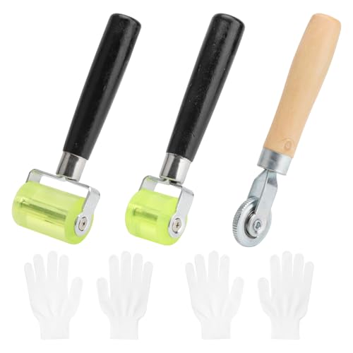 【Uso versatile】Il rullo per bordi è adatto a molti tipi di rulli di pressione per cuciture, ad esempio per incollare, saldare o riparare PVC flessibile, materiali plastici, strisce sigillanti adesive, Il rullo manuale è ideale per l'installazione rapida di pannelli fonoassorbenti per auto o pannelli fonoassorbenti per tetti per ridurre il rumore della strada.