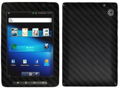 SkinomiPanDigital SuperNova Screen Protector + Carbon Fiber Full Body (DLX R80B455), TechSkin Carbon Fiber Skin for PanDigital SuperNova with Anti-Bubble Clear Film Screen