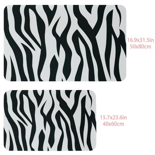 Tapis de bain léopard absorbant à séchage rapide pour sortie de baignoire - 5