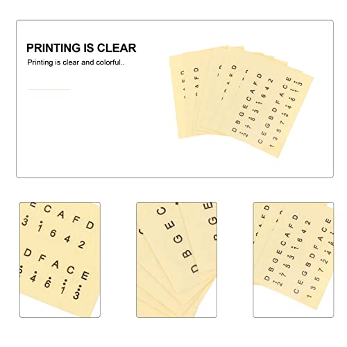 MILISTEN 6Pcs Duim Piano Stickers Kalimba Schaal Vingerinstrument Training Noot Decoratieteken Voor Beginnende Leerling Muzikale Cadeau (Geel) - Image 4
